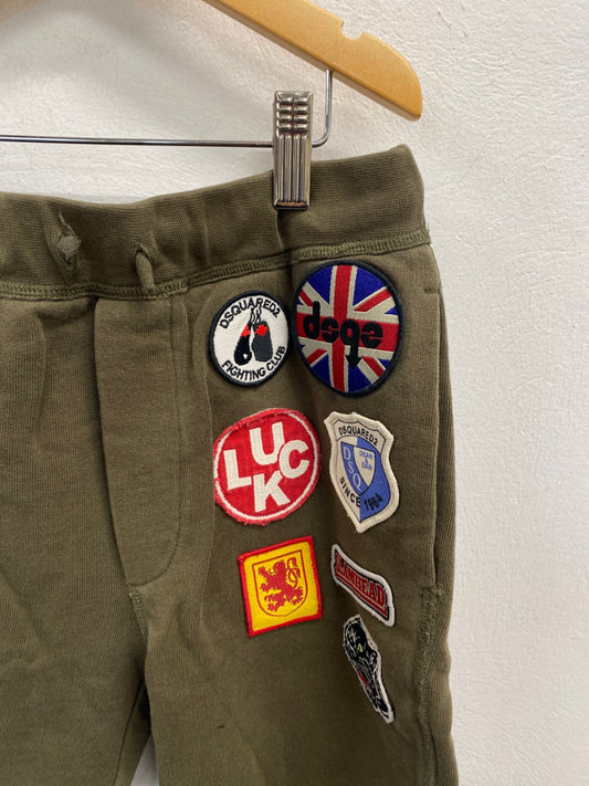 Classic DSQUARED2 Shorts Age 10-11 Khaki logo BB001