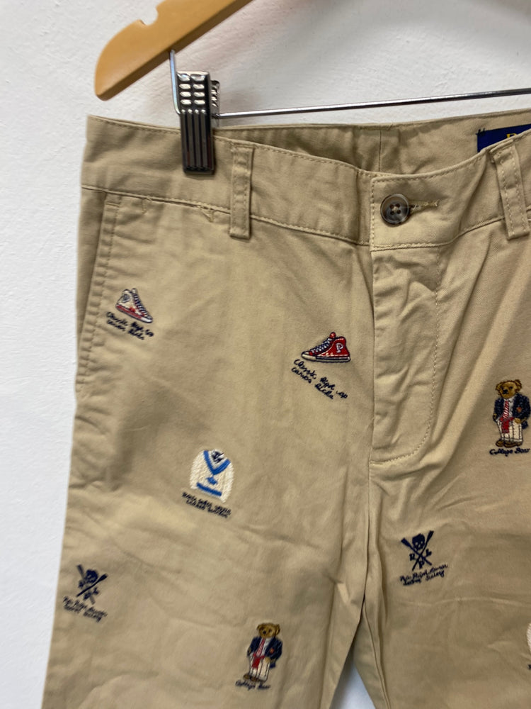 Classic Polo Ralph Lauren Shorts Age10 Beige embroidered BB001