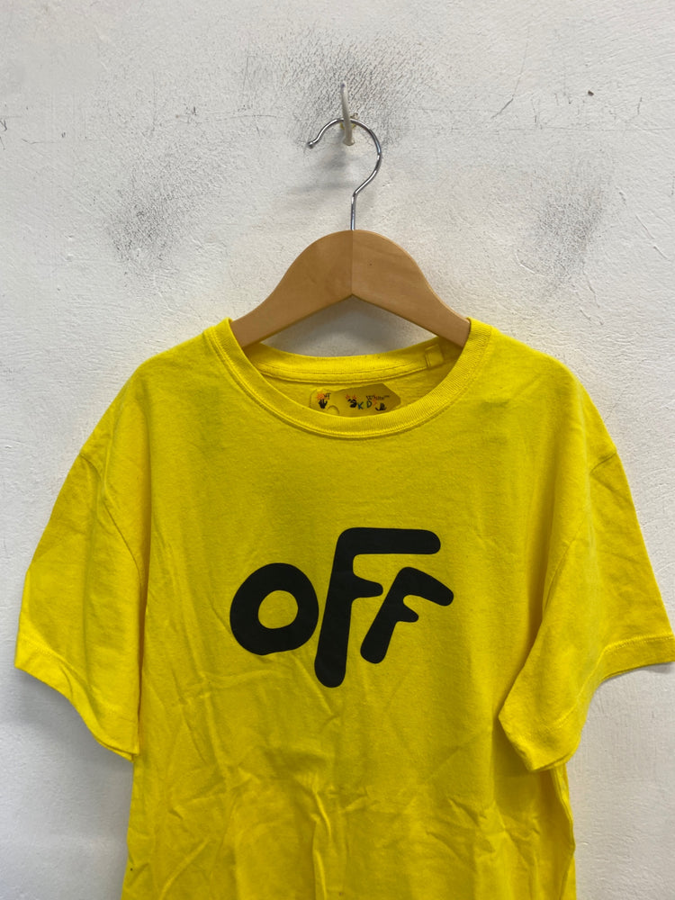 Classic Off-white T-Shirt Age 10 Yellow designer BB001