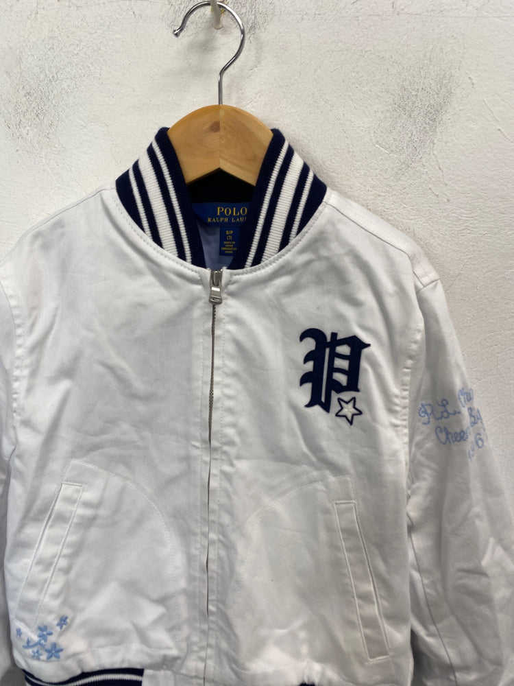Classic Polo Ralph Lauren Bomber jacket Age 7 White navy BB001