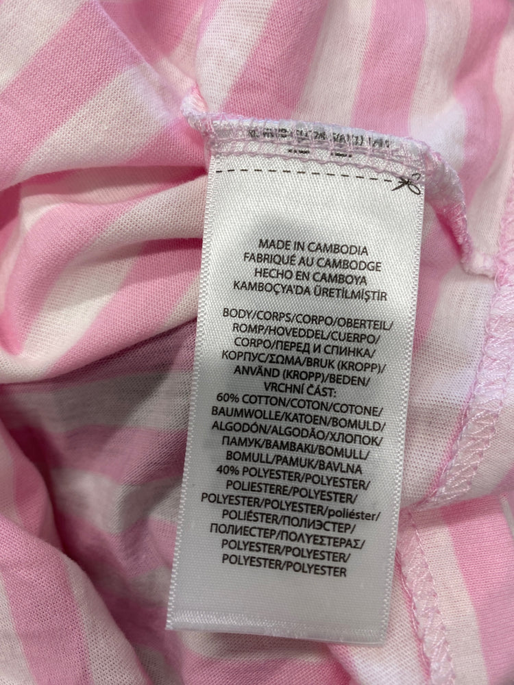 Classic Polo Ralph Lauren T-Shirt Age 10-12 Pink striped oversized BB001
