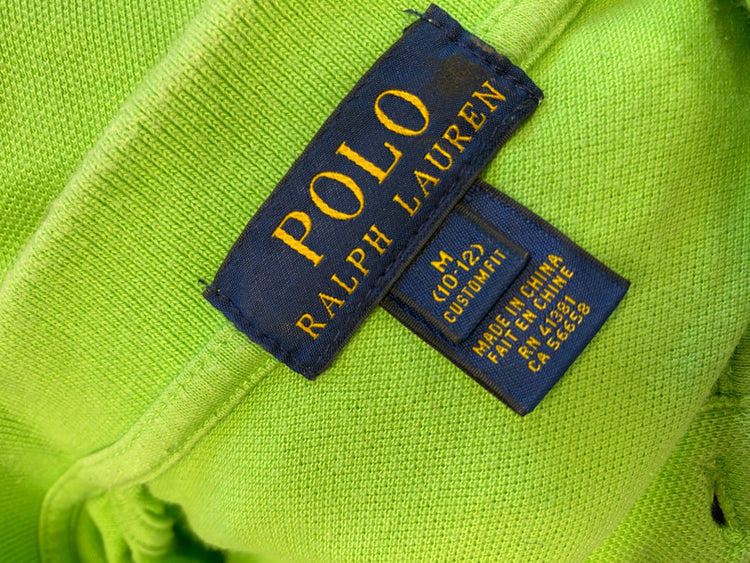 Classic Polo Ralph Lauren Polo Shirt Age 10-12 Green BB001