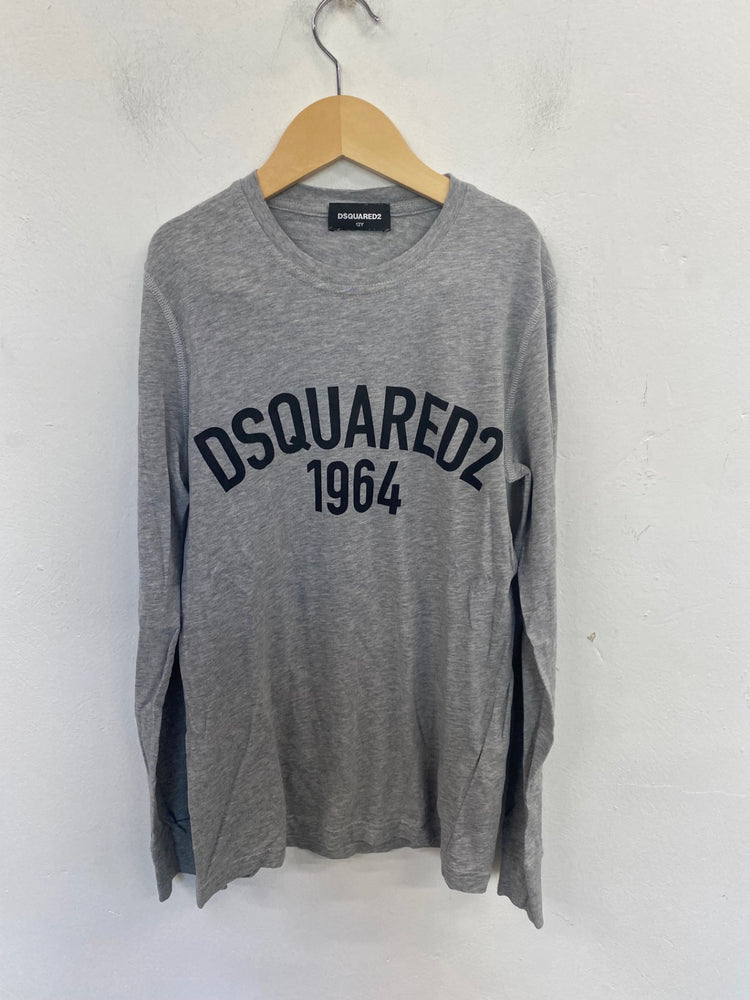 Classic Dsquared2 Long Sleeve Top 12 Years Grey BB001