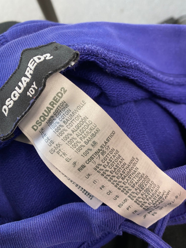 Classic Dsquared2 Sweat Shorts Age10 Blue Boys BB001