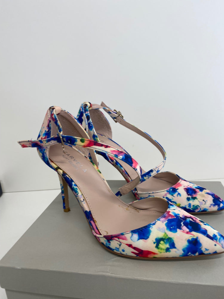 Classic Carvela by Kurt Geiger High-heeled shoes UK5 Multicolor watercolour wedding shoes EJP01
