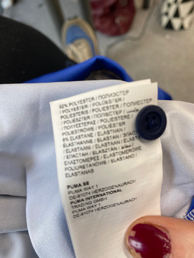 Classic Puma Rugby Polo Shirt Age 9-10 Blue & Navy BB001