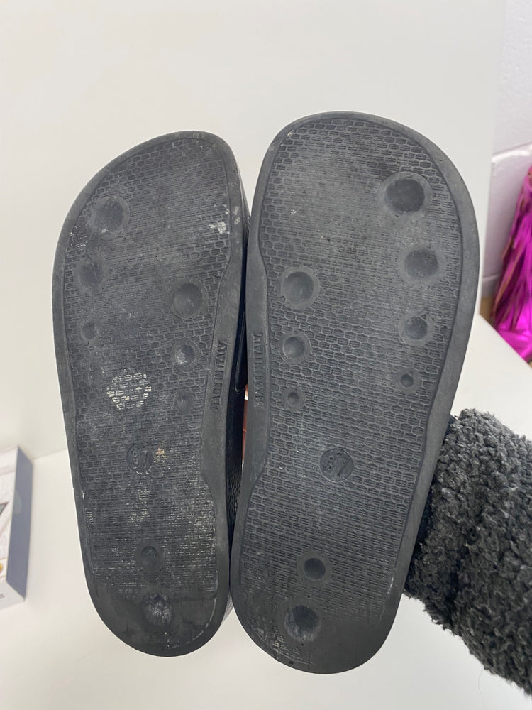 Classic DSQUARED2 Sliders uk4 Black kids BB001