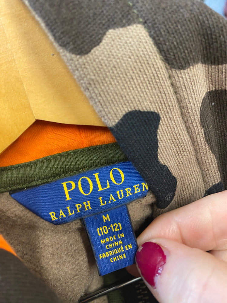 Classic Polo Ralph Lauren Zip through Hoodie Age 10-12 khaki Camo BB001