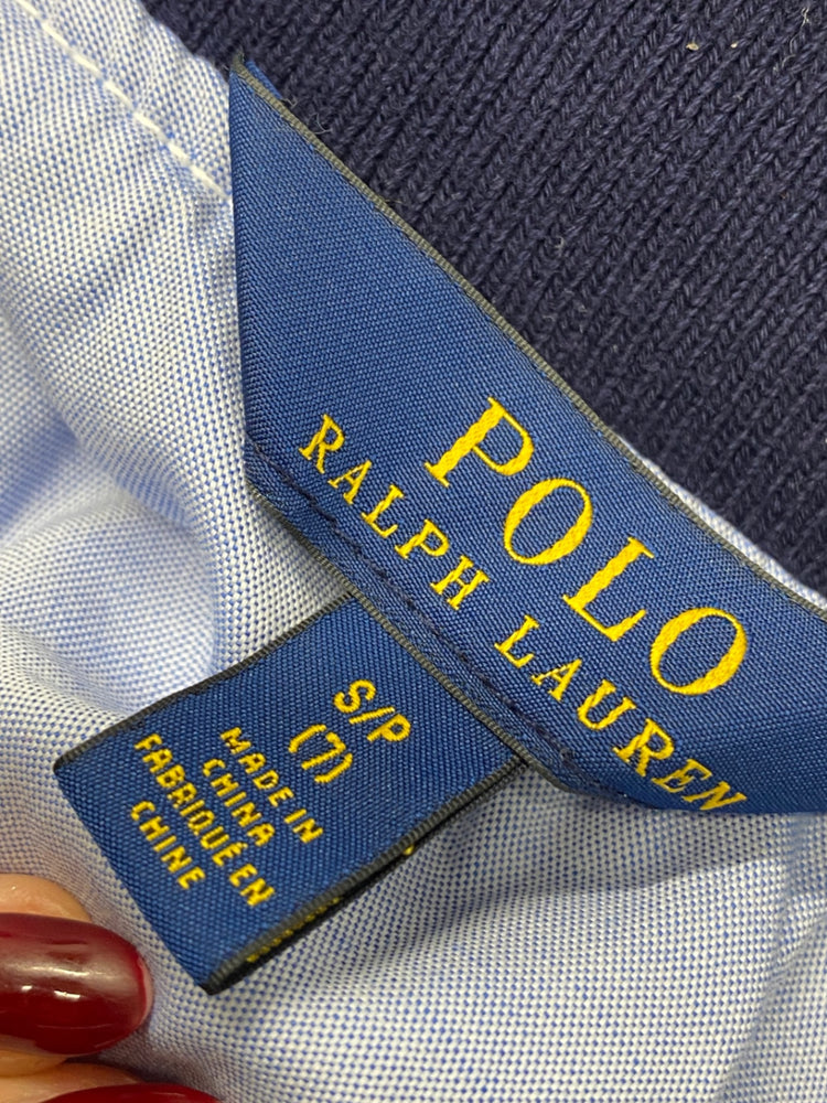 Classic Polo Ralph Lauren Bomber jacket Age 7 White navy BB001