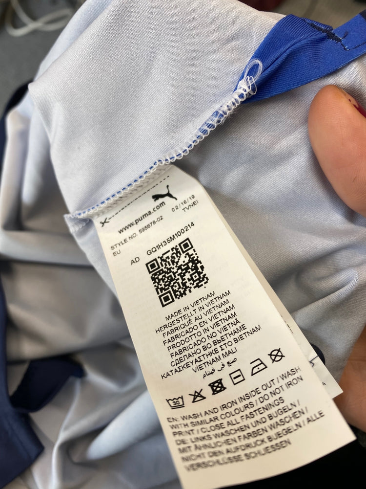 Classic Puma Rugby Polo Shirt Age 9-10 Blue & Navy BB001