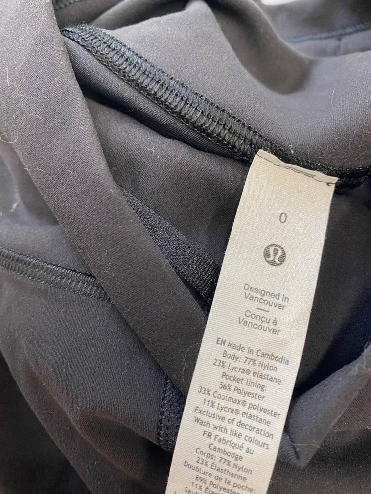 Classic Lululemon Leggings uk4 Charcoal Grey BB001