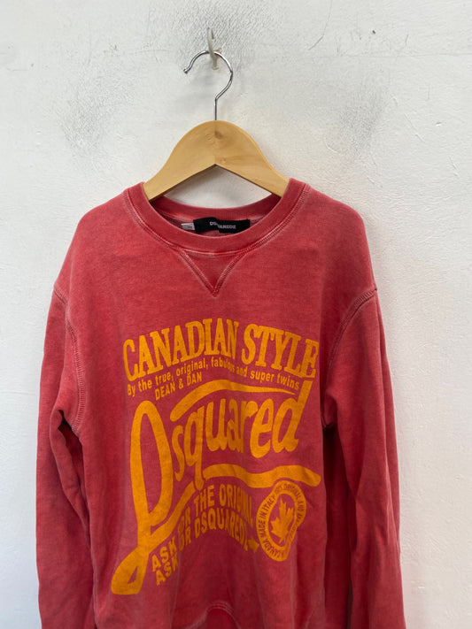 Classic Dsquared2 Sweatshirt Age 12 Coral BB001