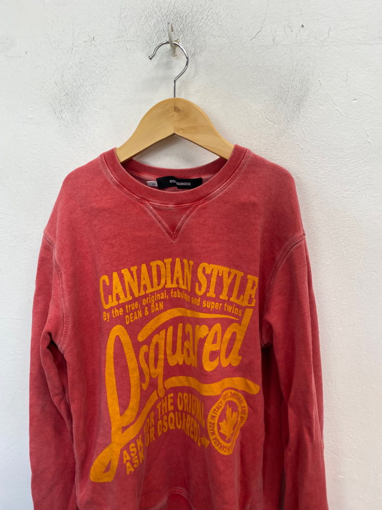 Classic Dsquared2 Sweatshirt Age 12 Coral BB001