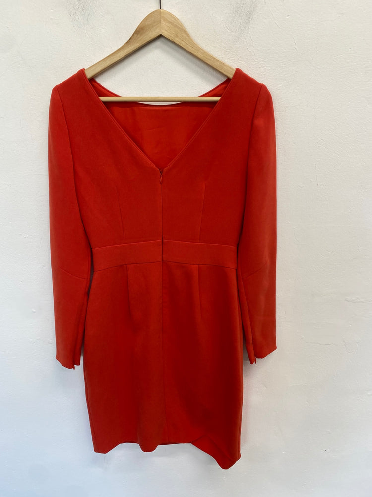 Classic Reiss Dress UK6 Red orange genie formal JB006