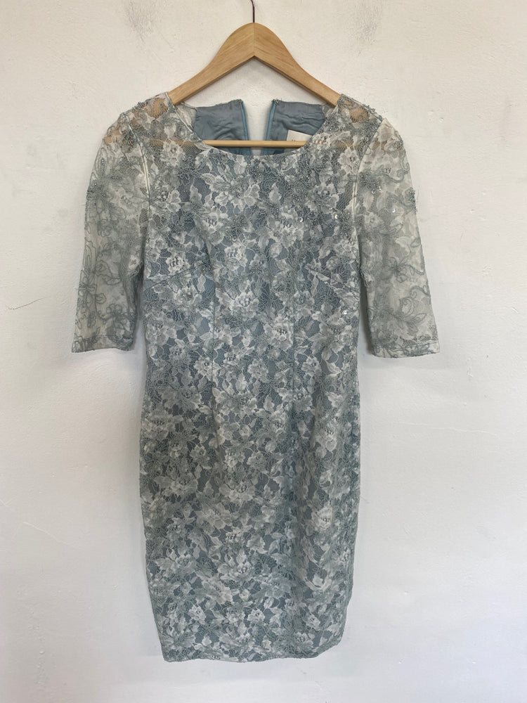 Fabulous John Charles MOB Dress UK8 Pale Blue JB006