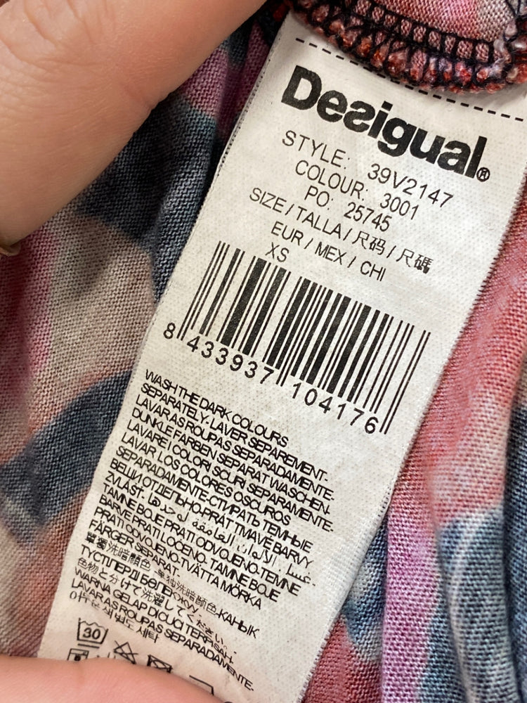 Classic Desigual Dress UK XS Multicolor floral cowl neck JB006