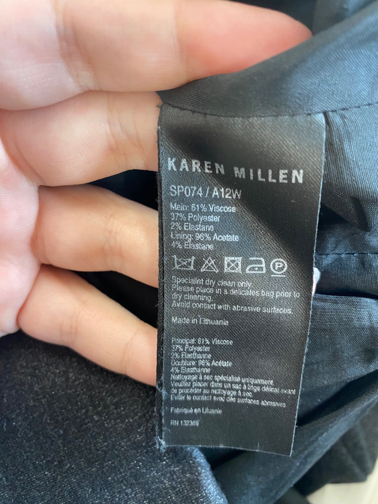 Fabulous Karen Millen Skirt UK8 Dark Grey JB006