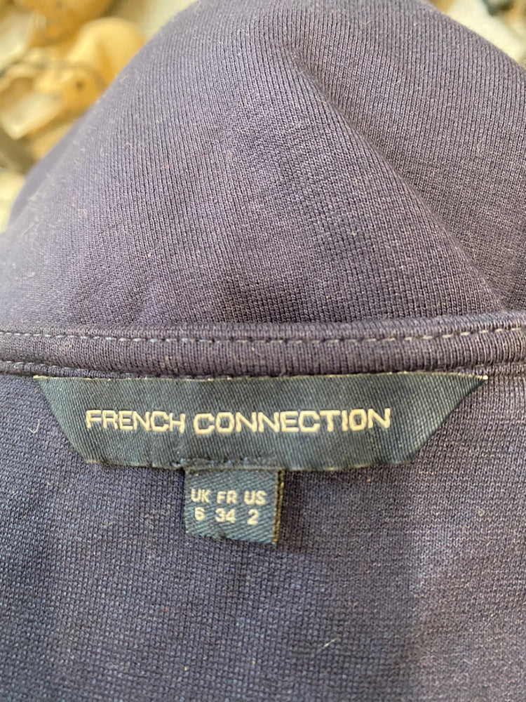 Classic French Connection Dress UK6 Navy Blue Bodycon JB006