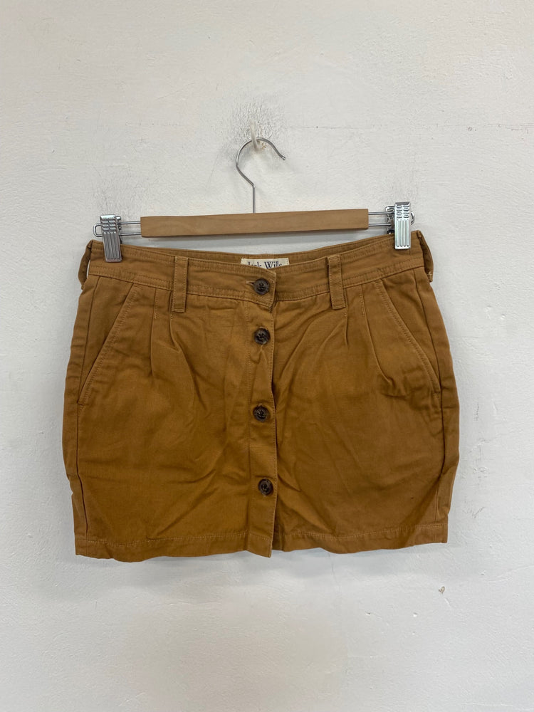 Classic Jack Wills Mini Skirt UK8 Brown JB006
