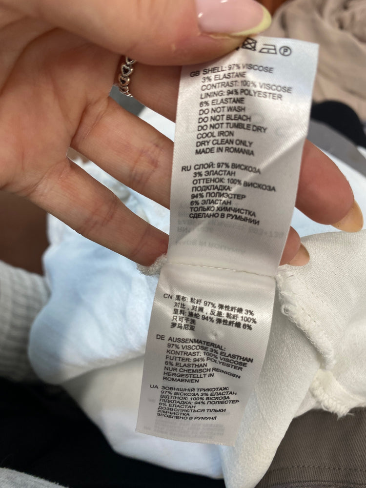 Classic Reiss Jumpsuit UK 6 White and gray office formal JB006