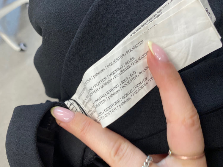 Classic Mango Trousers Uk8 Black office JB006