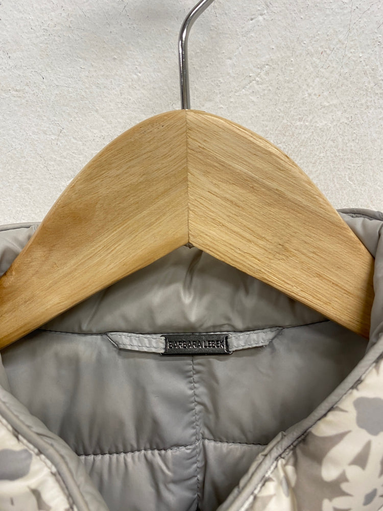 Classic Barbara lebek Puffer Jacket UK10 Grey floral JB006