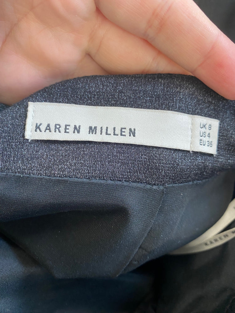 Fabulous Karen Millen Skirt UK8 Dark Grey JB006
