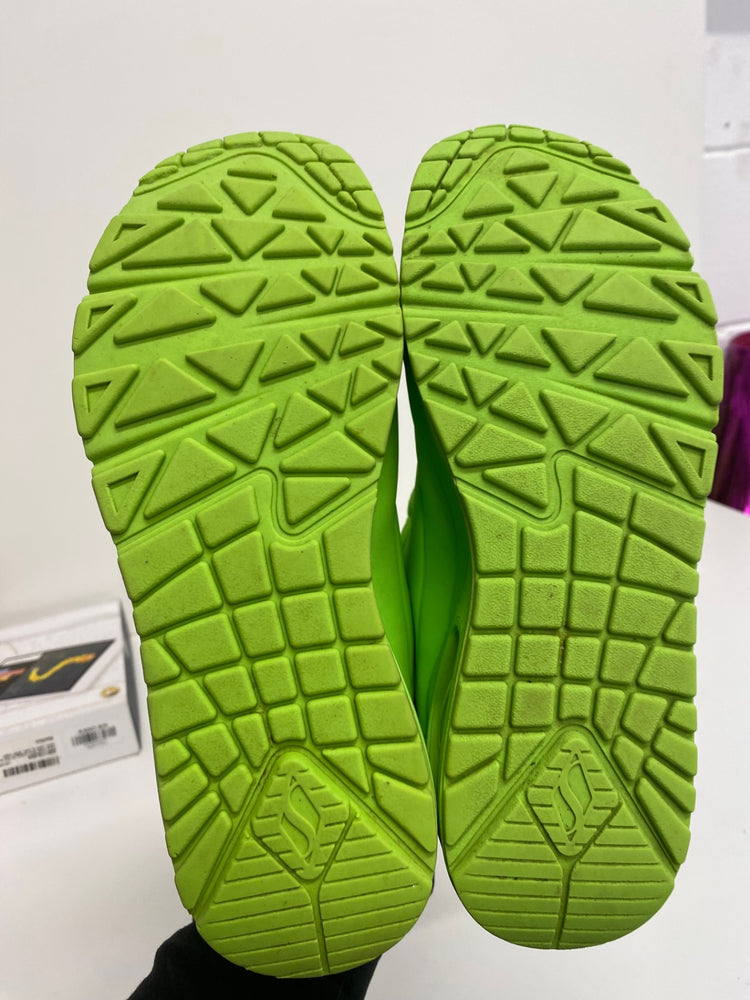 Classic Skechers Uno Night Sneakers UK3.5 Neon Green BT001
