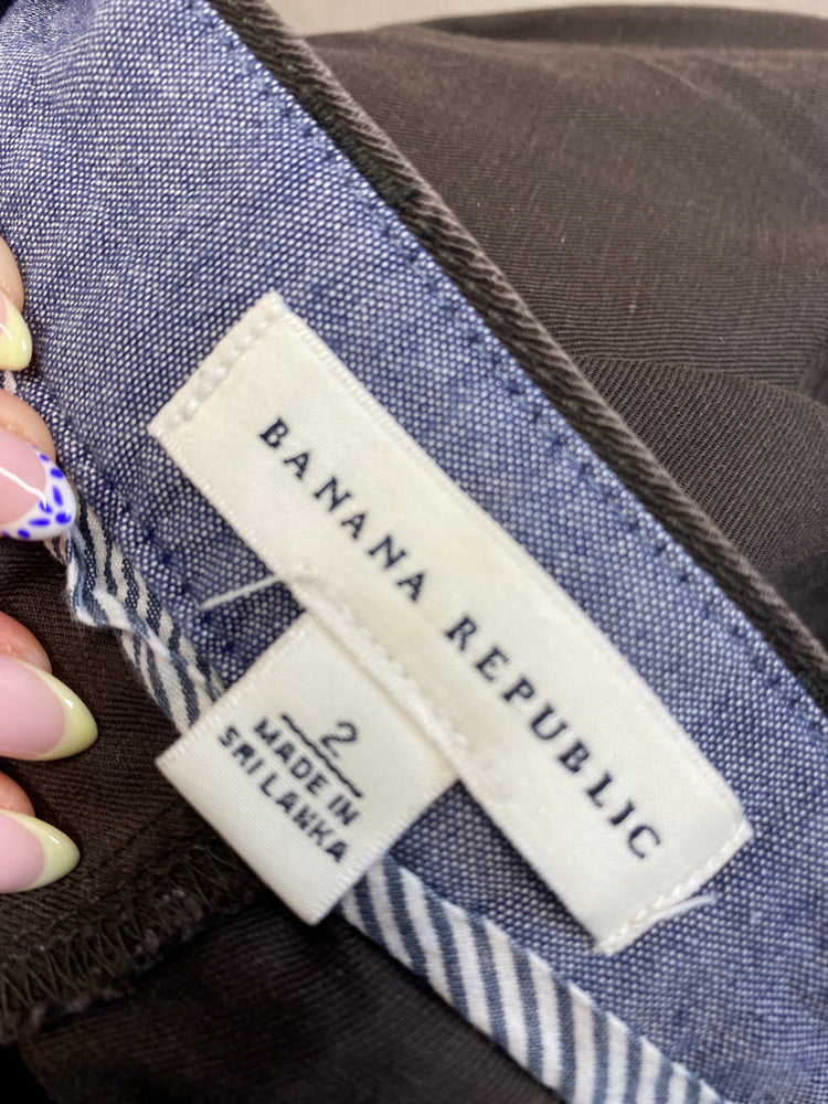 Classic Banana Republic Trousers UK XS Black Tie waist JB006