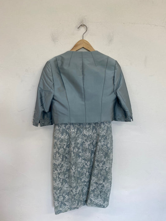 Fabulous John Charles MOB Dress UK8 Pale Blue JB006