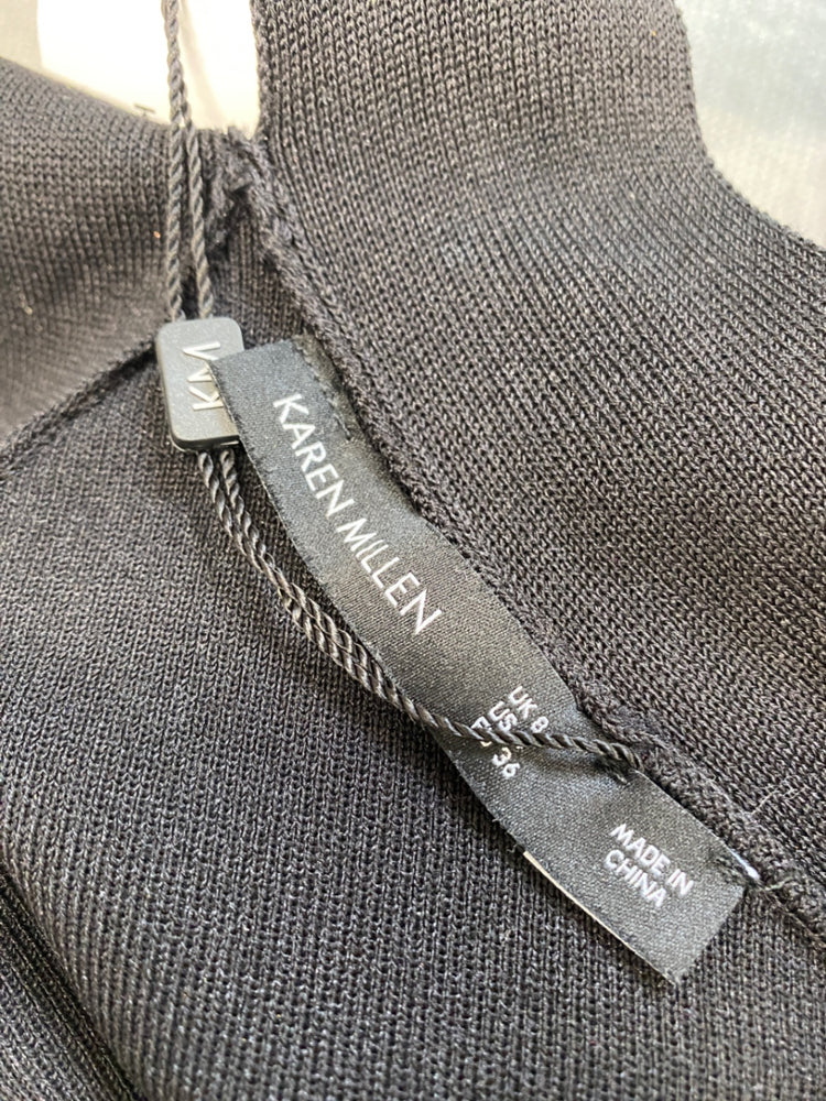 Classic Karen millen Maxi Dress UK8 Black formal JB006