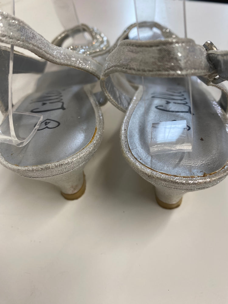 Classic Lilley Occasion Heels UK4 Silver Diamante party Wedding BT001