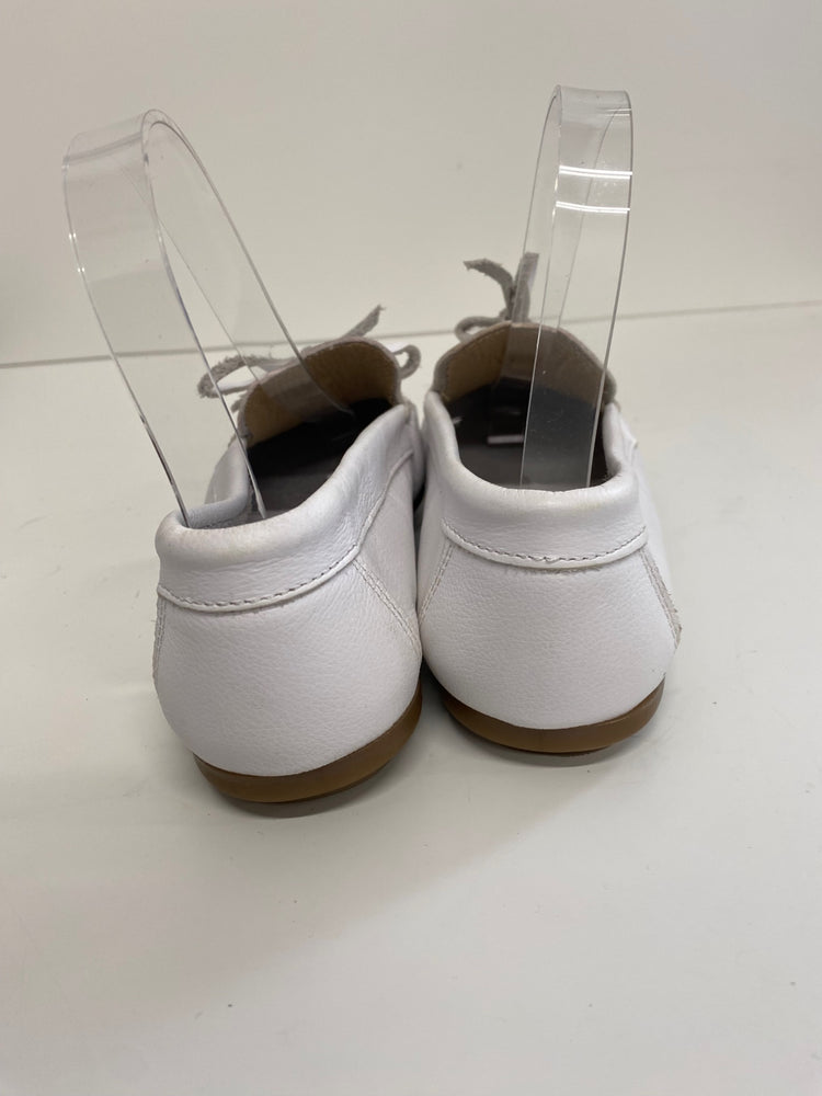 Classic Antony’s Loafers UK3.5 White leather classic boat shoes BT001