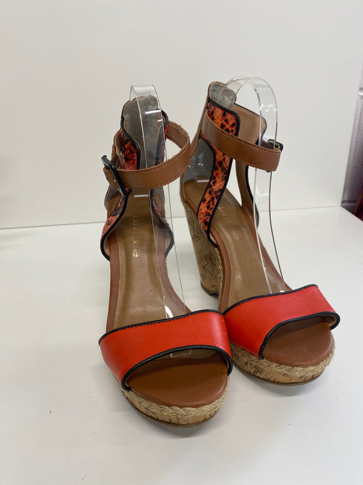 Classic Moda In Pelle Wedge Sandals UK6 Coral wedges BT001