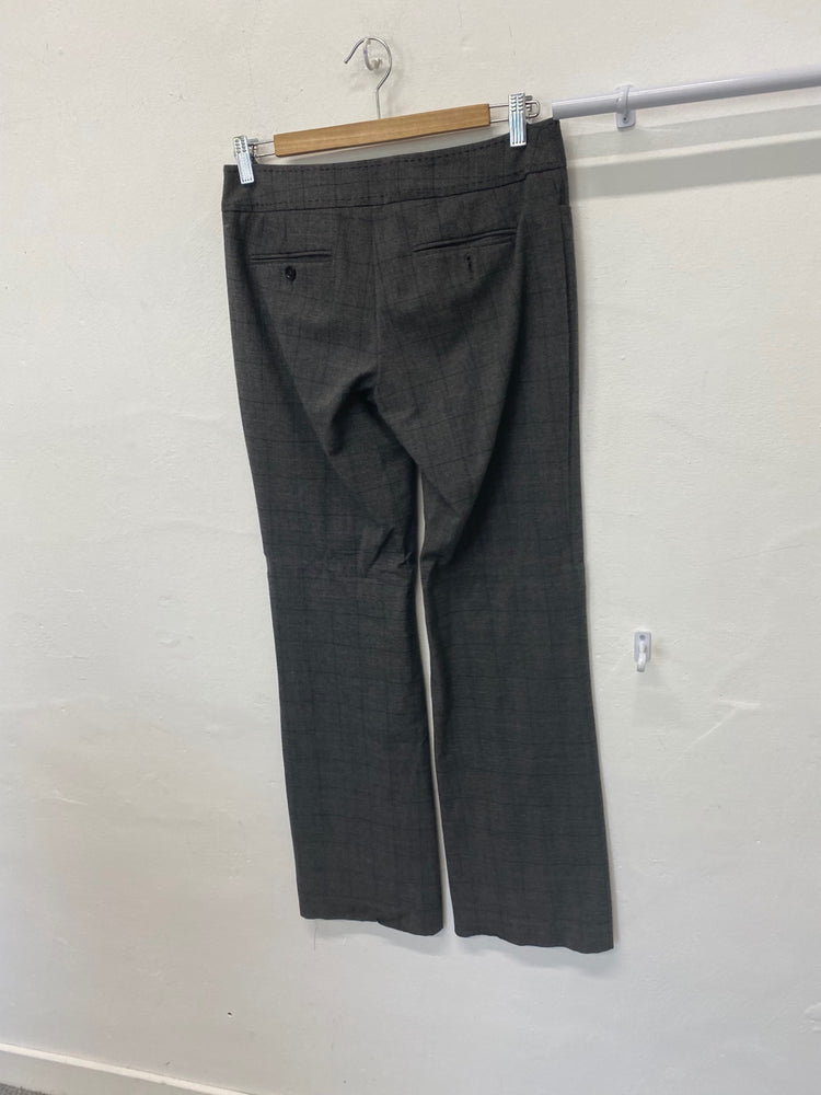 Classic Mango suit Wide leg trousers Uk8 Grey check JB006