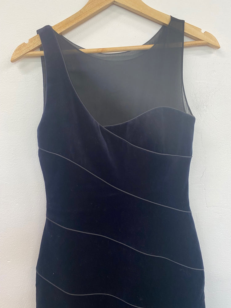 Classic Reiss Evening Dress UK8 Navy & Black