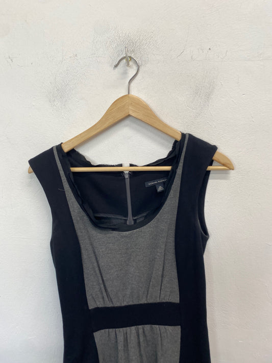 Classic Banana Republic Dress UK XS Gray and black office JB006