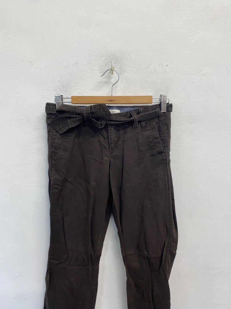 Classic Banana Republic Trousers UK XS Black Tie waist JB006