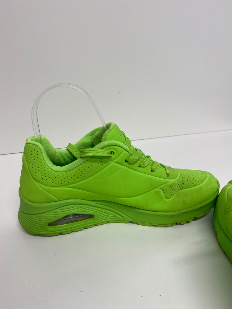 Classic Skechers Uno Night Sneakers UK3.5 Neon Green BT001