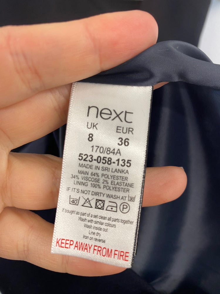 Classic Next Midi Dress UK8 Navy JB006