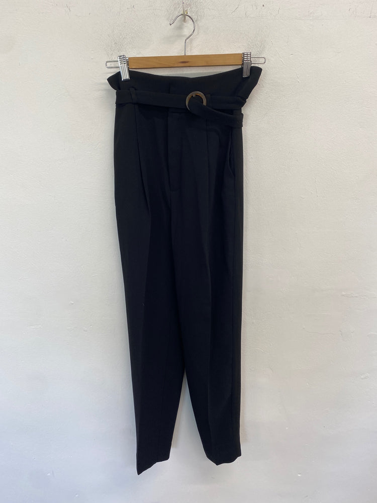 Classic Mango Trousers Uk8 Black office JB006