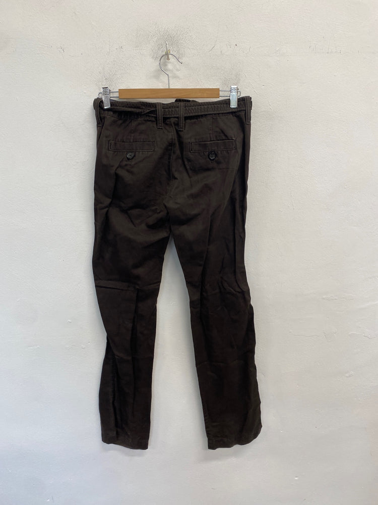 Classic Banana Republic Trousers UK XS Black Tie waist JB006