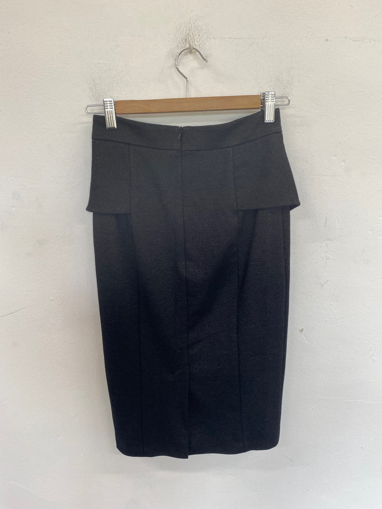 Fabulous Karen Millen Skirt UK8 Dark Grey JB006