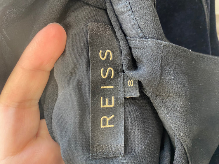 Classic Reiss Evening Dress UK8 Navy & Black