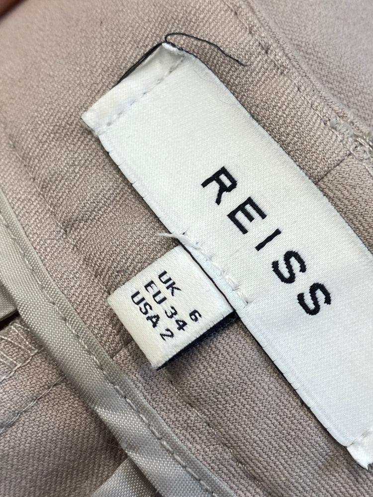 Classic Reiss Tailored trousers Uk 6 Beige office JB006