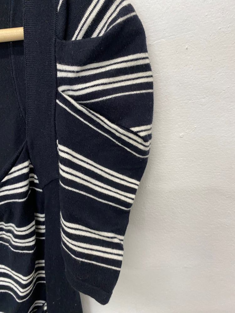 Classic Karen Millen Striped knit dress UK6 Black & white JB006