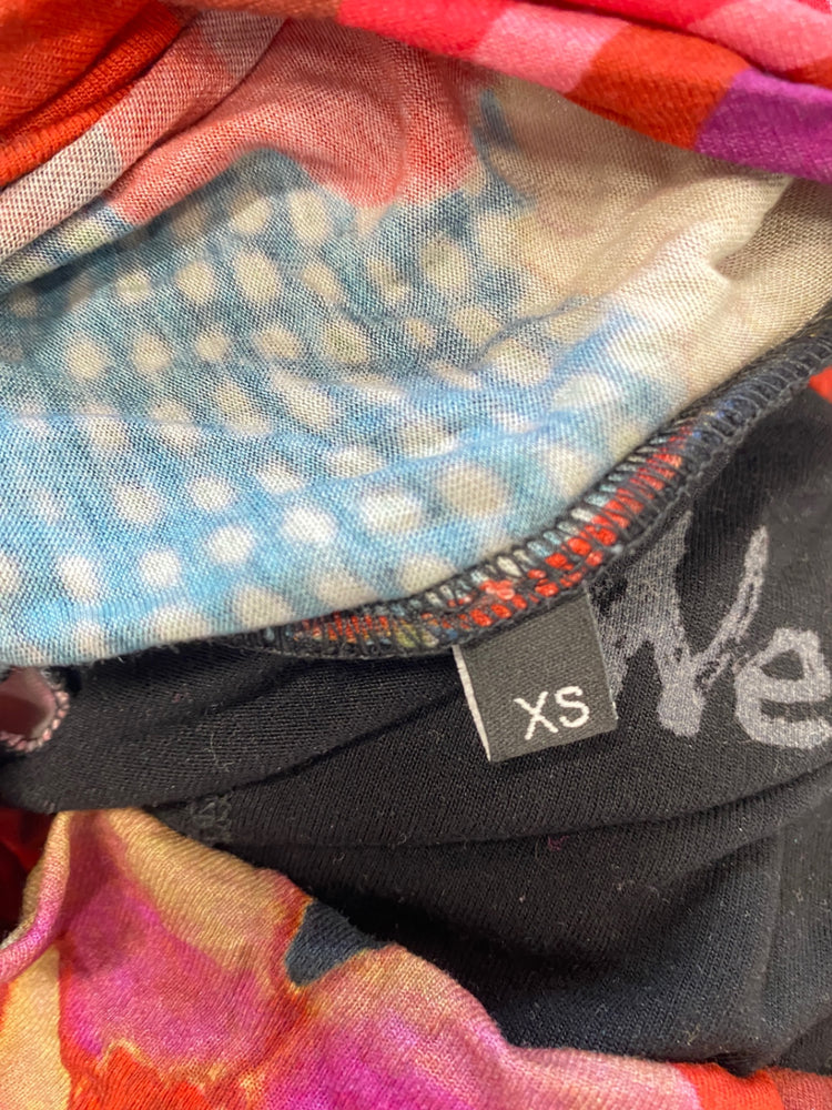 Classic Desigual Dress UK XS Multicolor floral cowl neck JB006