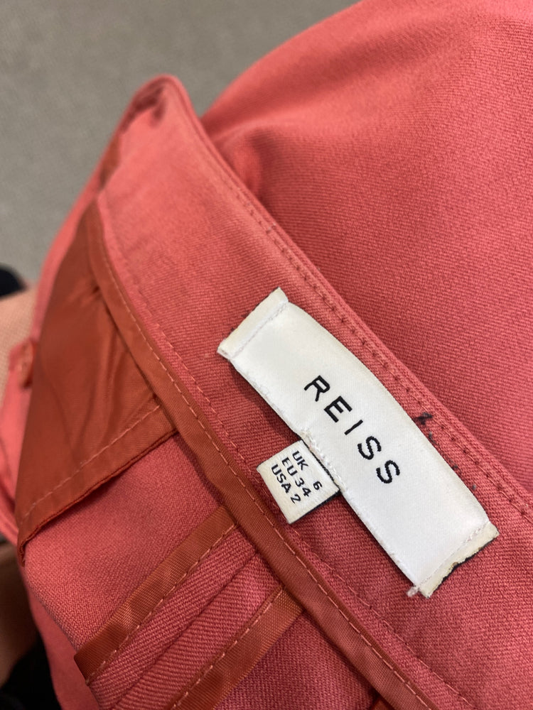 Classic Reiss Tailored trousers Uk 6 Coral