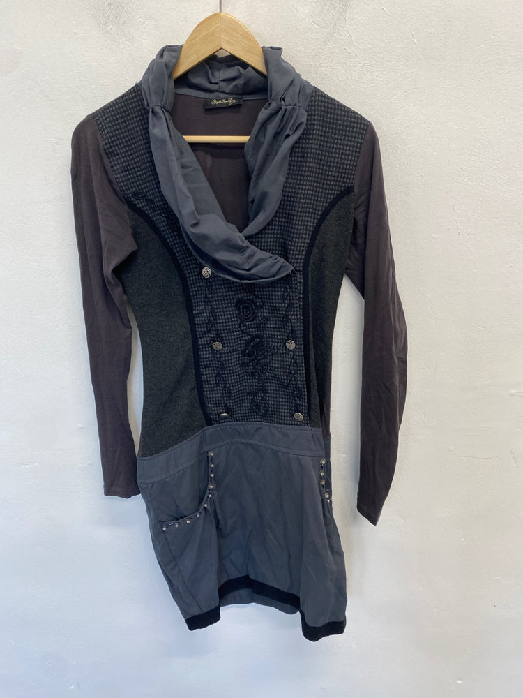 Classic Angels never die Dress UK S Black a grey alternative JB006