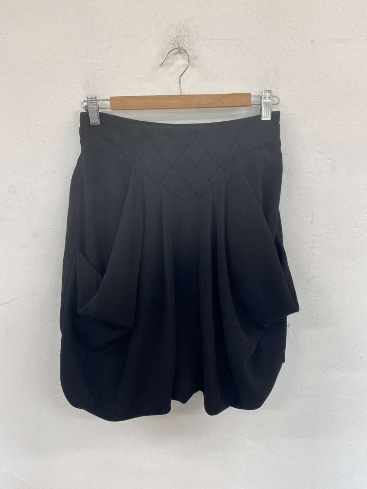 Classic Desigual Mini Bubble Skirt UK8 Black JB006